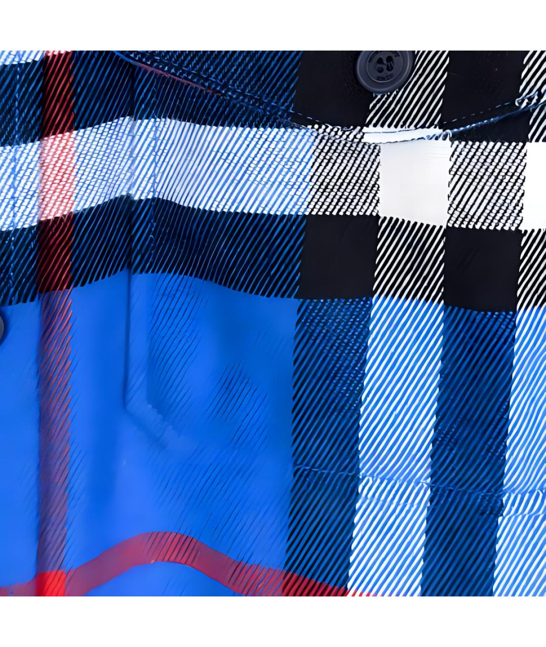 BURBERRY Синяя хлопковая кэжуал рубашка, фото 6