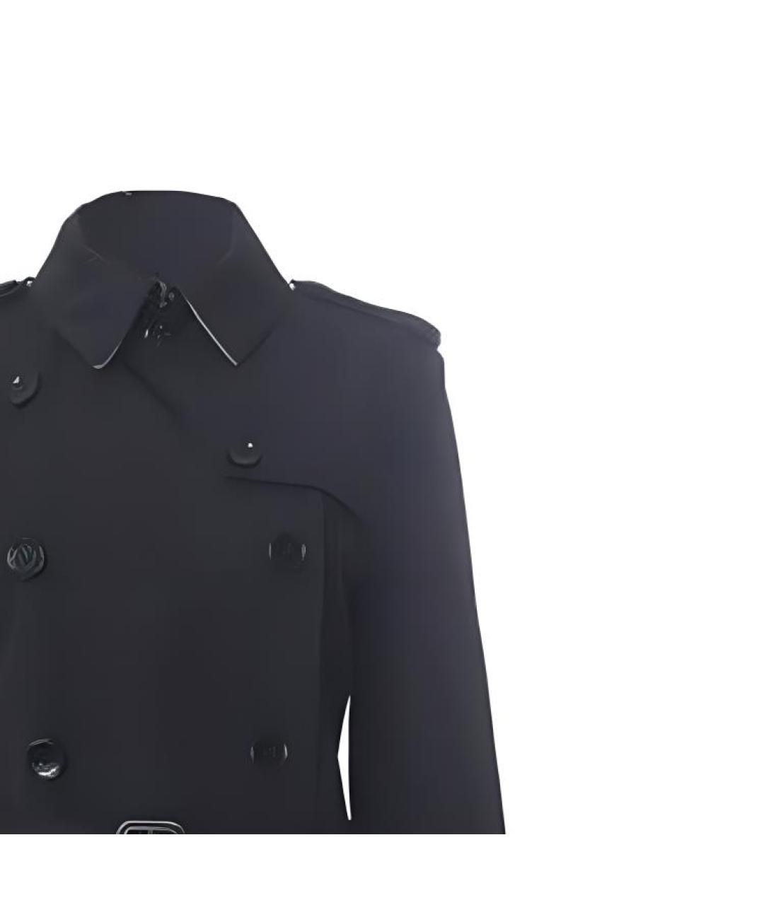 BURBERRY Черное пальто, фото 2
