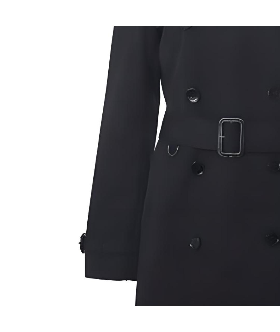 BURBERRY Черное пальто, фото 4