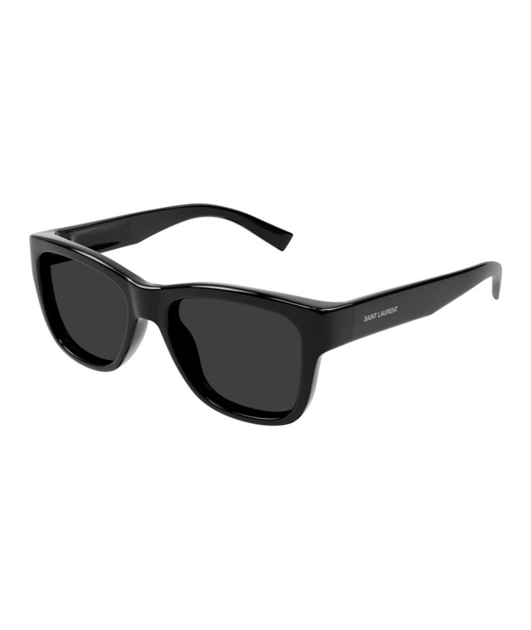 SAINT LAURENT Черные пластиковые солнцезащитные очки, фото 1