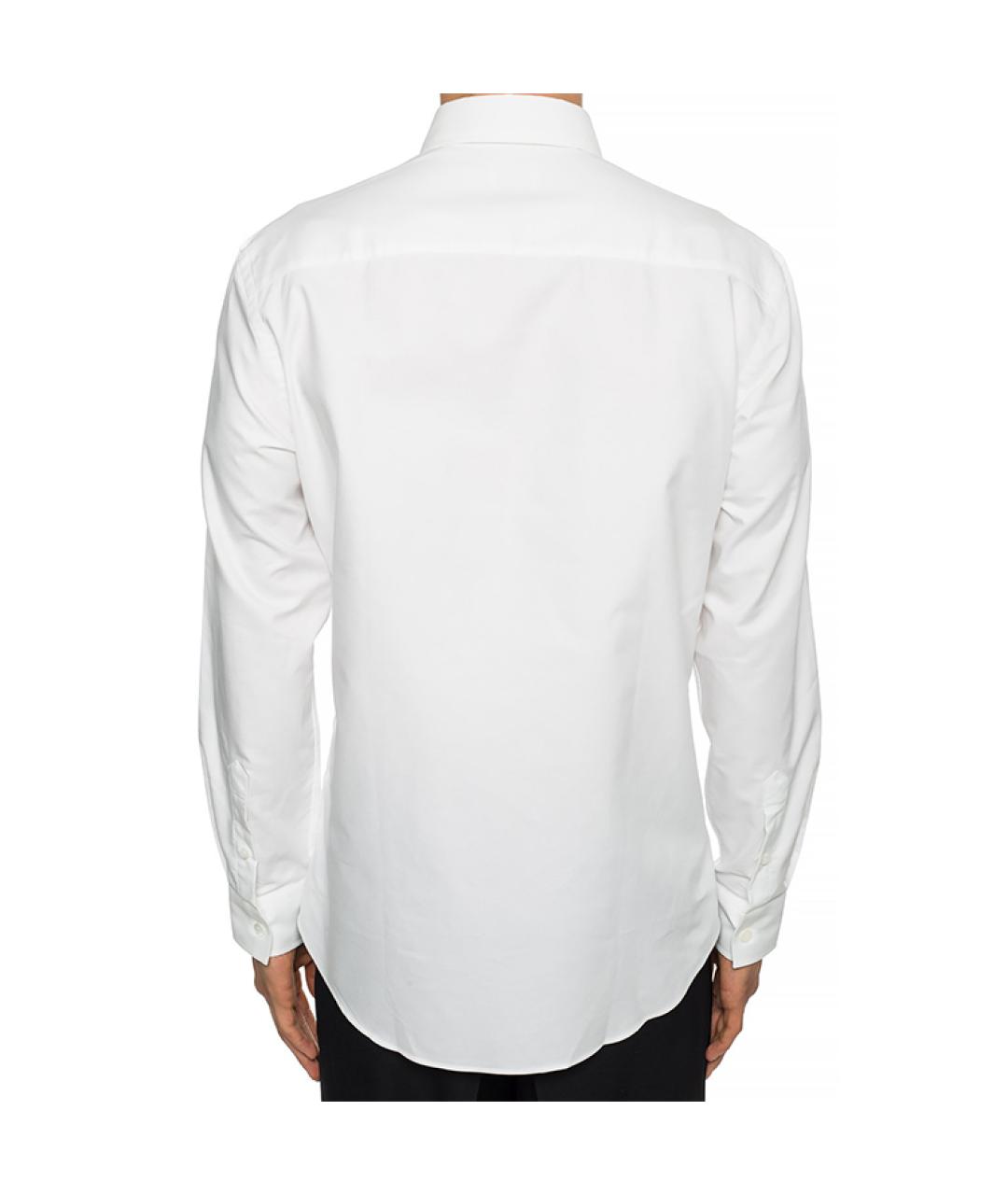 BURBERRY Белая хлопковая классическая рубашка, фото 3