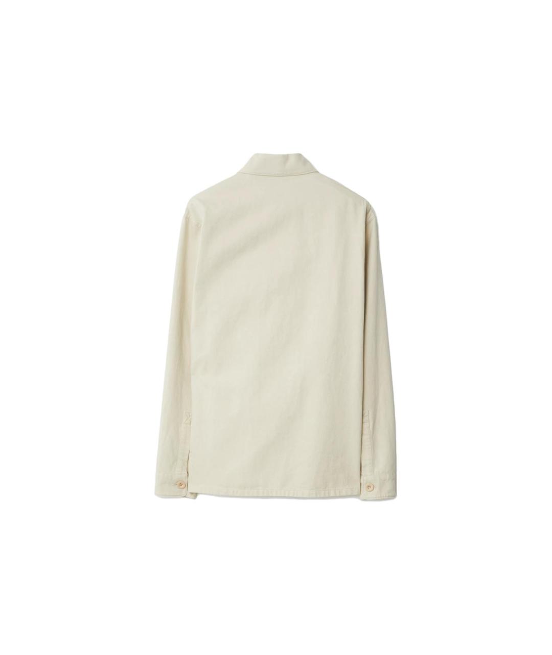 BURBERRY Белая хлопковая классическая рубашка, фото 2