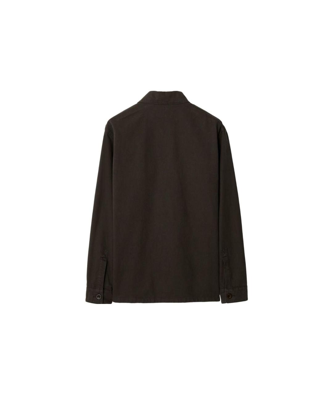 BURBERRY Коричневая хлопковая кэжуал рубашка, фото 2