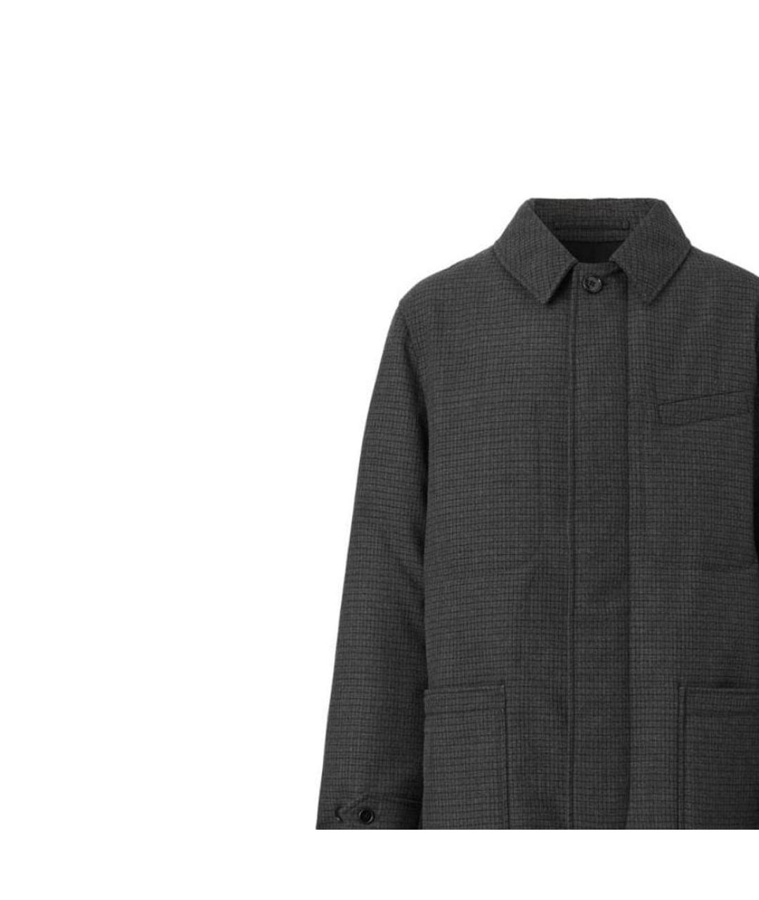BURBERRY Черное пальто, фото 5