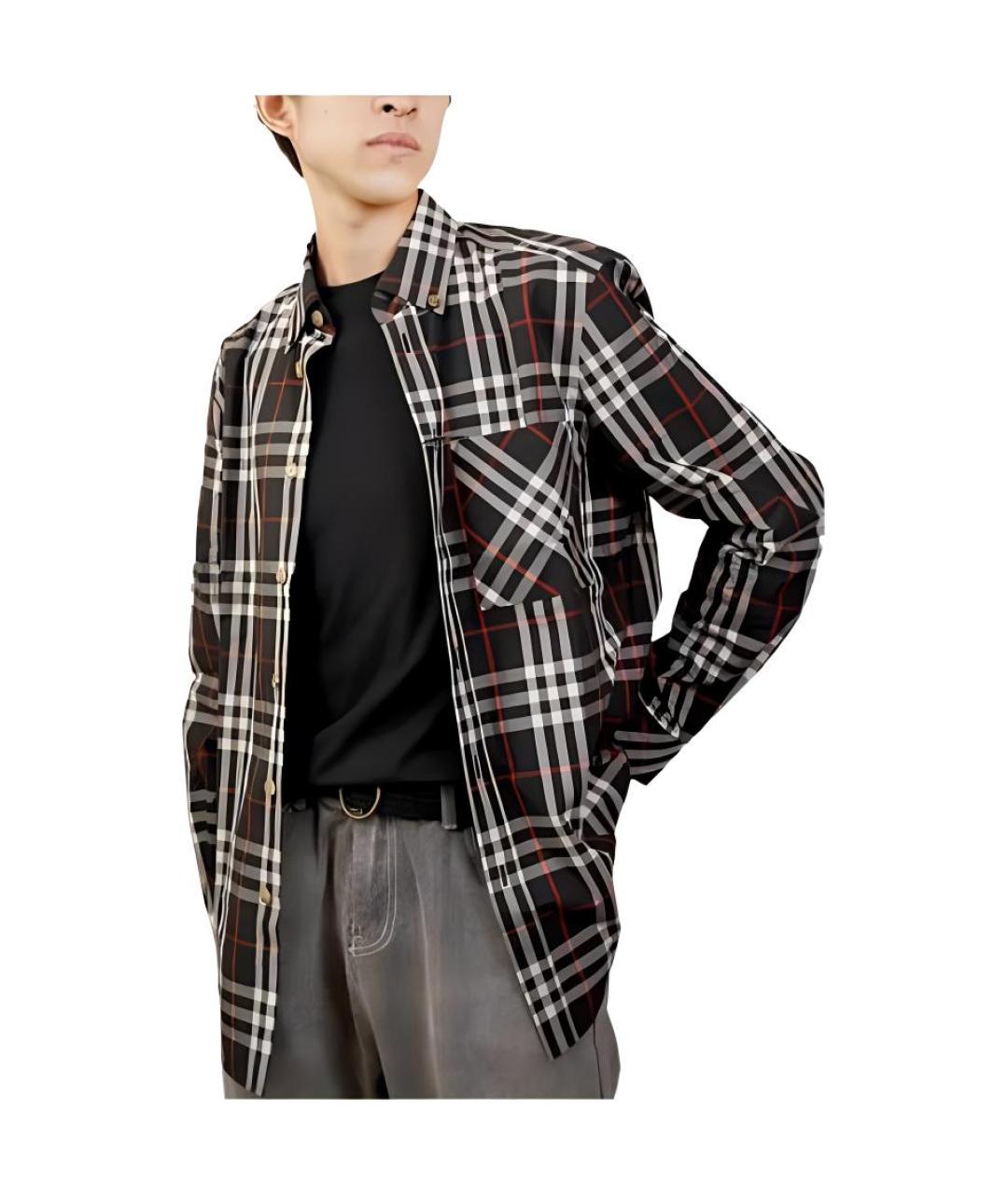 BURBERRY Мульти хлопковая кэжуал рубашка, фото 2
