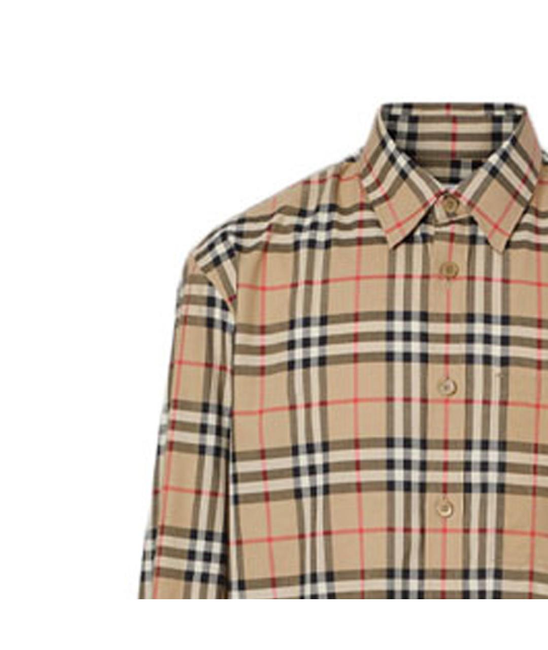 BURBERRY Бежевая классическая рубашка, фото 5