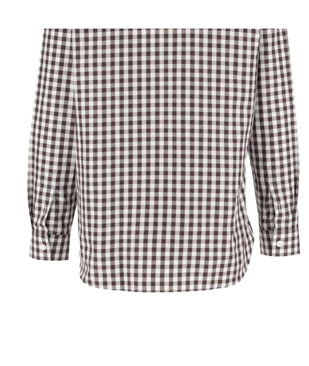 BURBERRY Коричневая хлопковая кэжуал рубашка, фото 5