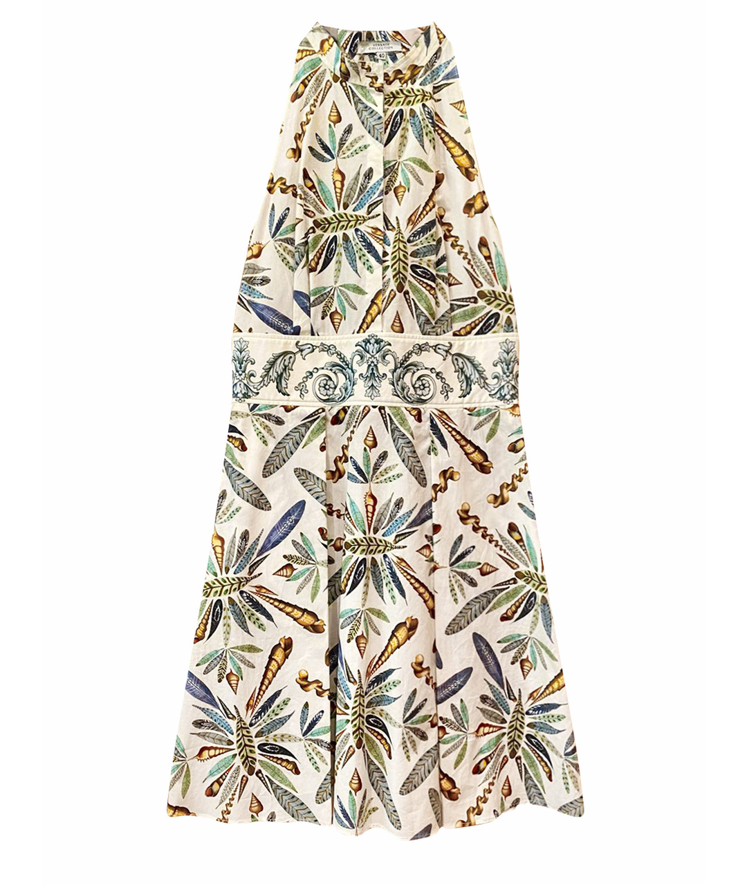 VERSACE COLLECTION Мульти хлопковое повседневное платье, фото 1