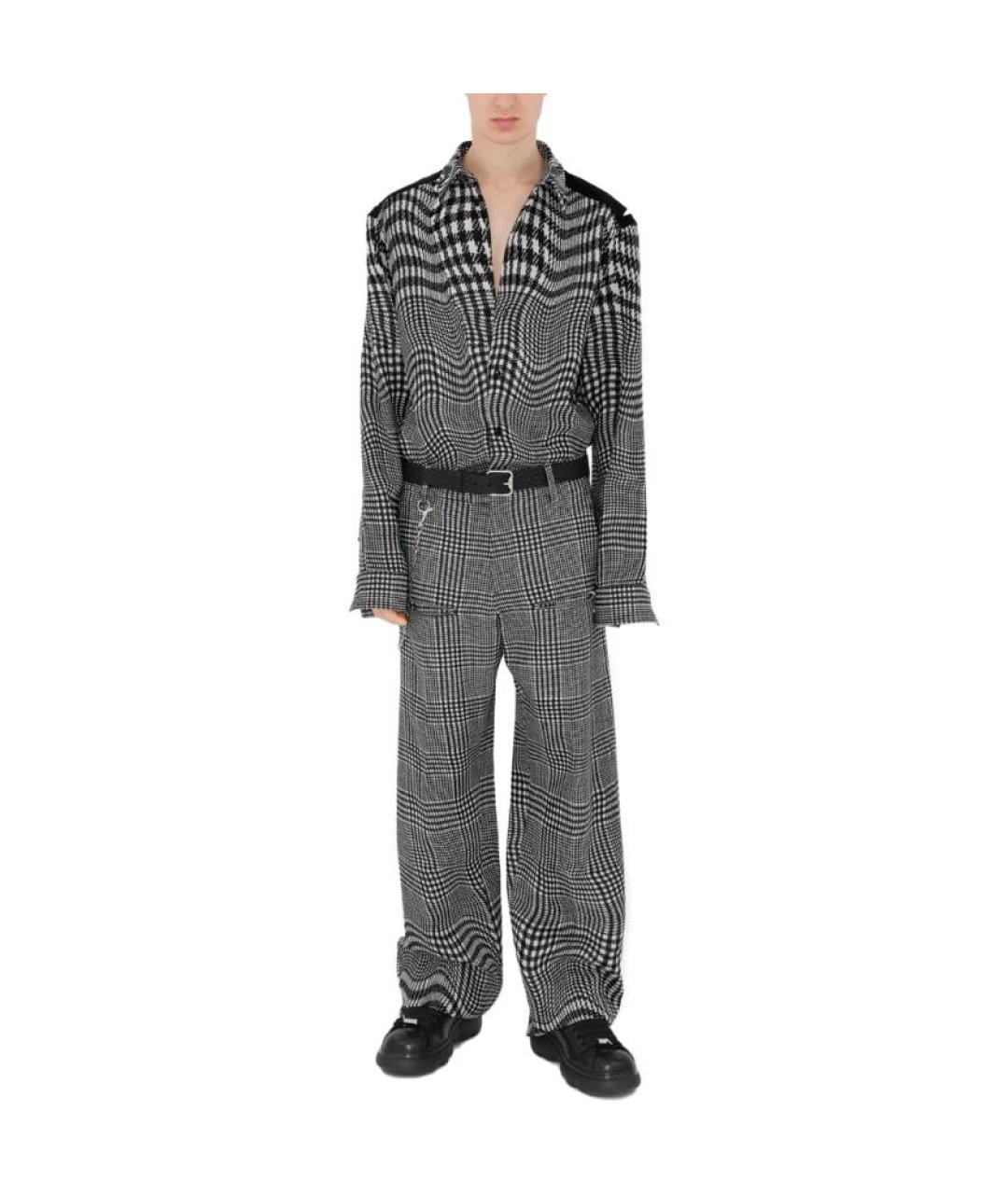 BURBERRY Мульти шерстяная кэжуал рубашка, фото 4