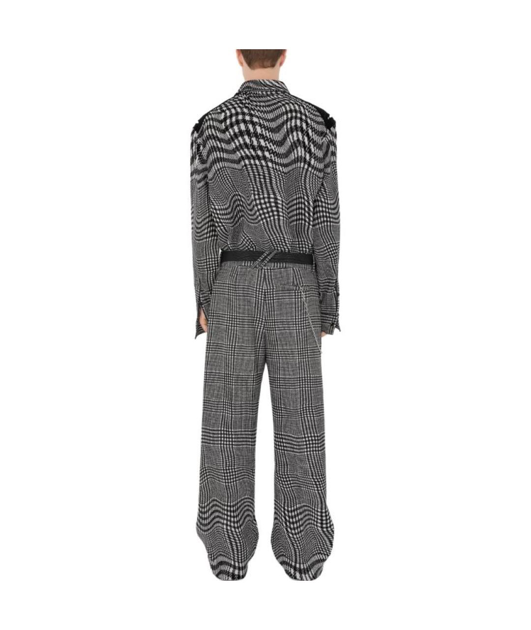 BURBERRY Мульти шерстяная кэжуал рубашка, фото 3