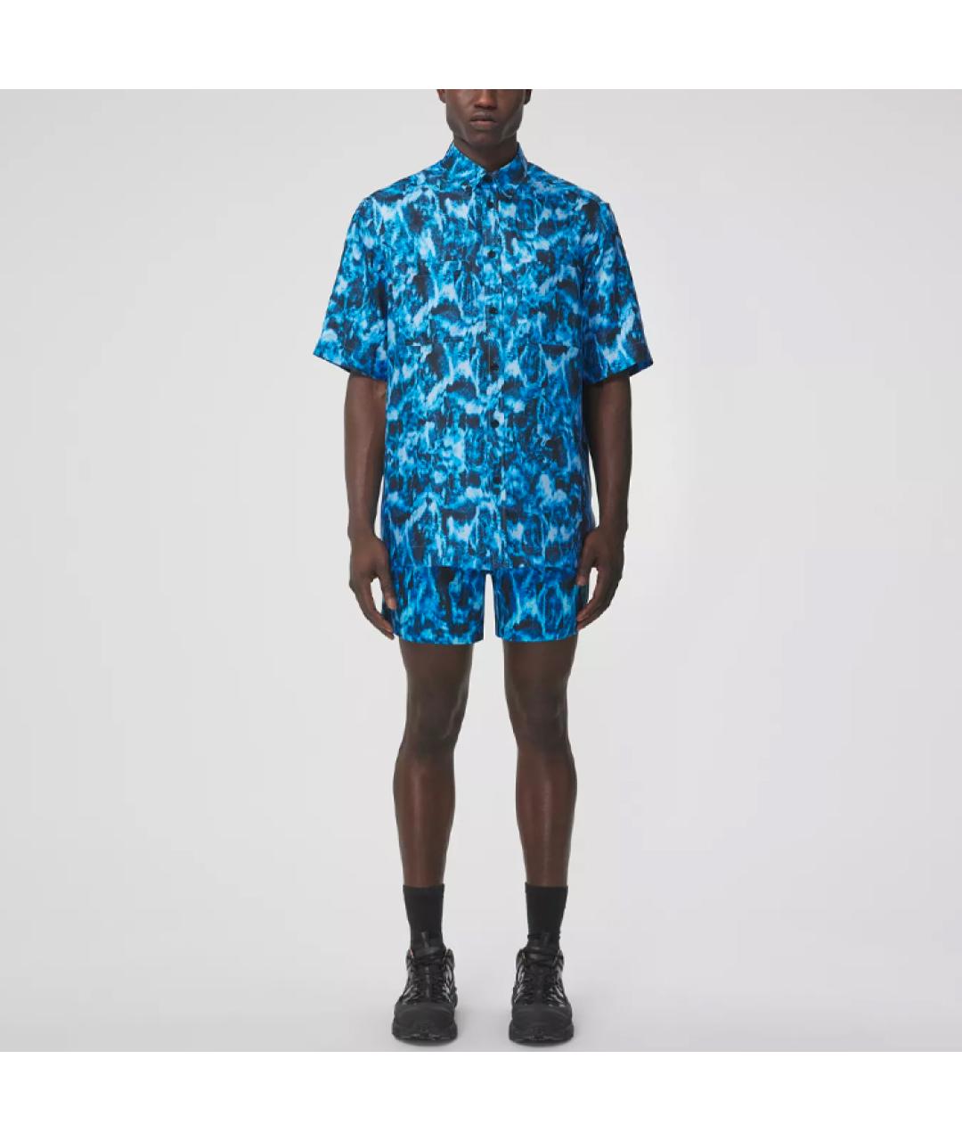 BURBERRY Синяя кэжуал рубашка, фото 2