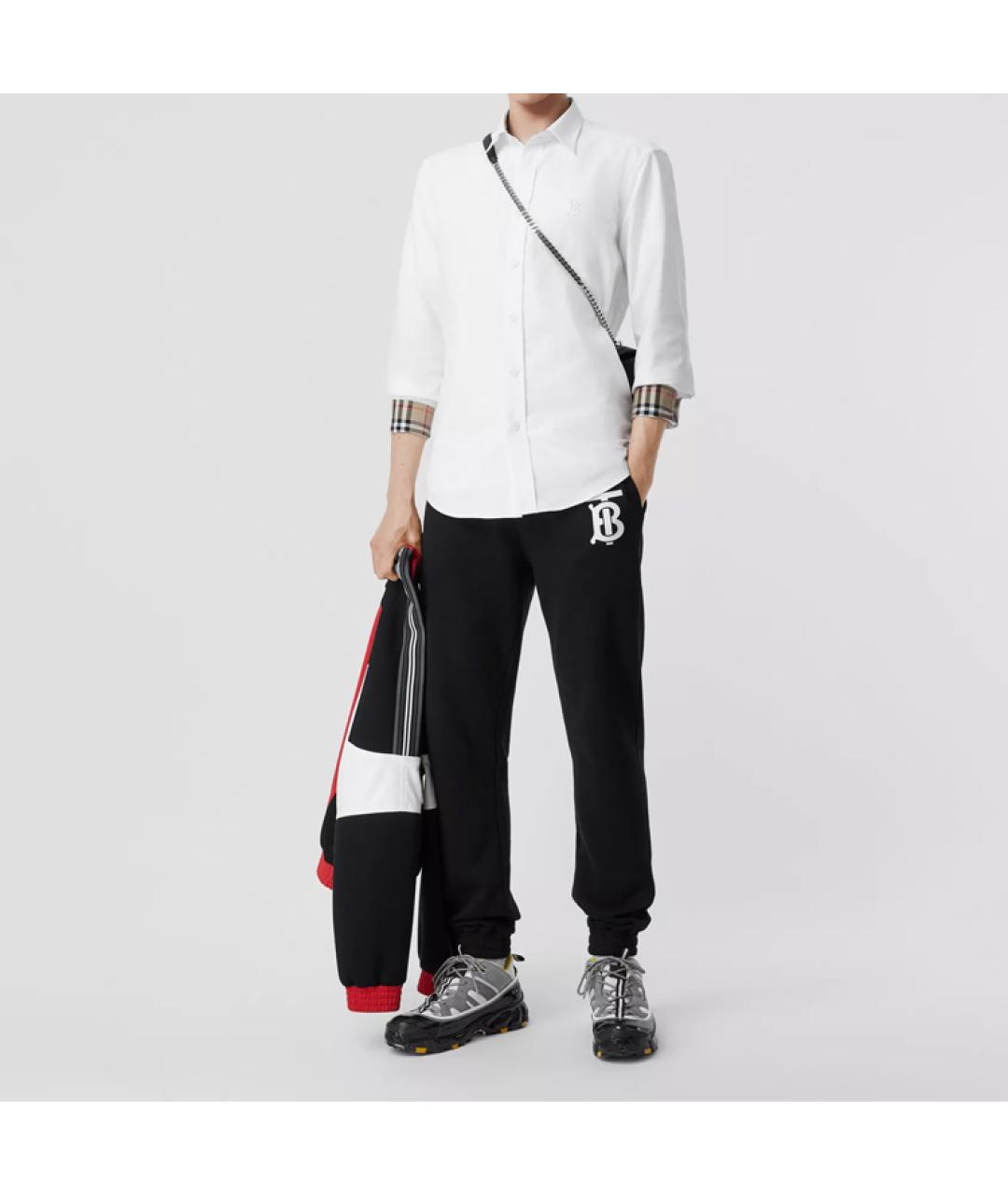 BURBERRY Белая хлопковая классическая рубашка, фото 6