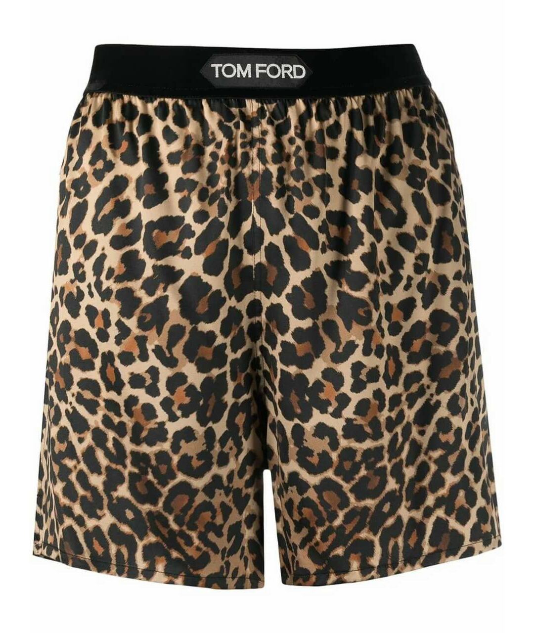 TOM FORD Коричневые шелковые шорты, фото 1