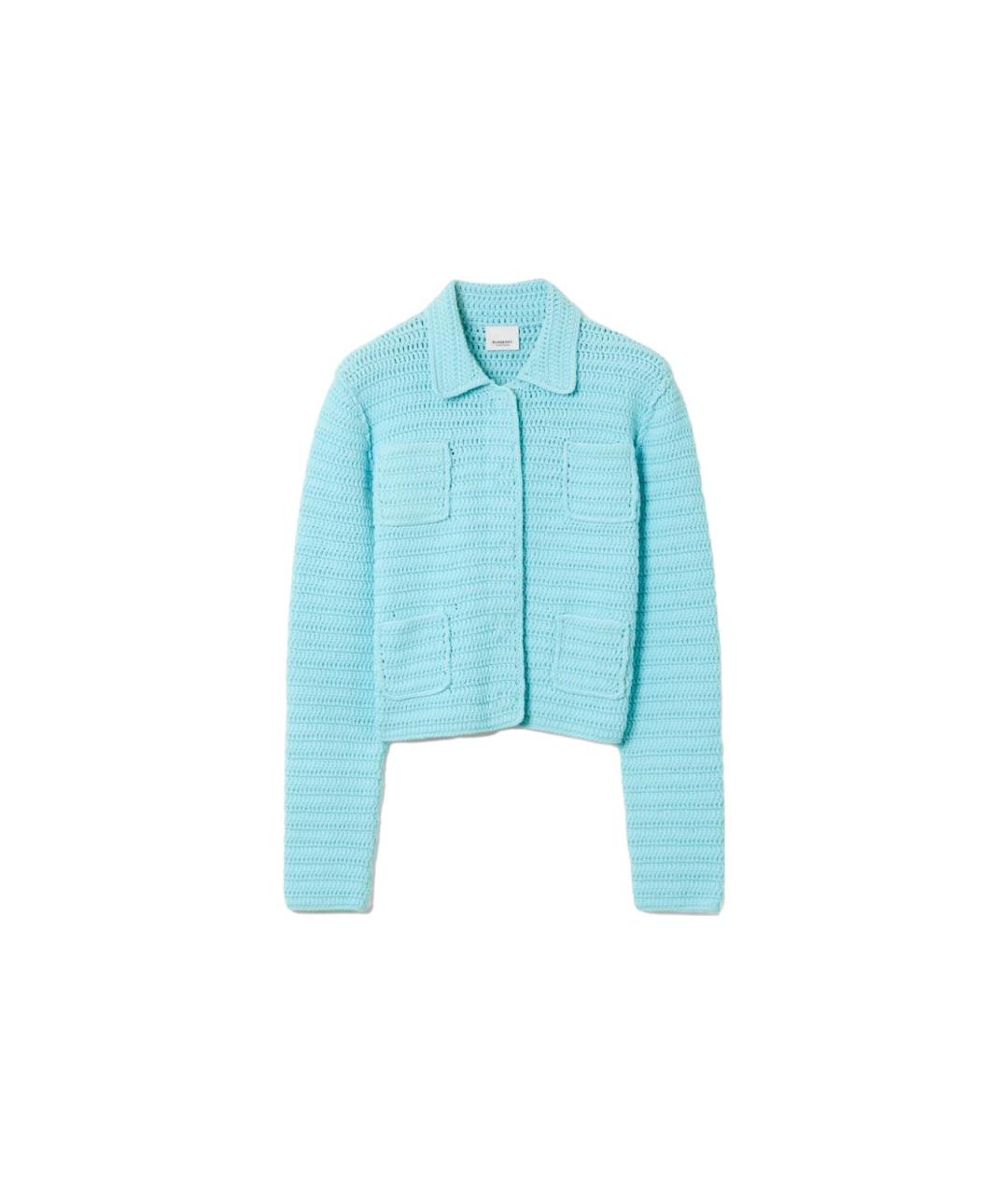 BURBERRY Голубая куртка, фото 1