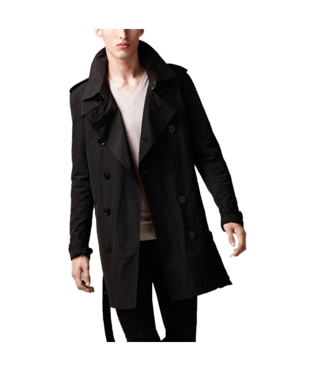 BURBERRY Черный тренч / плащ, фото 4