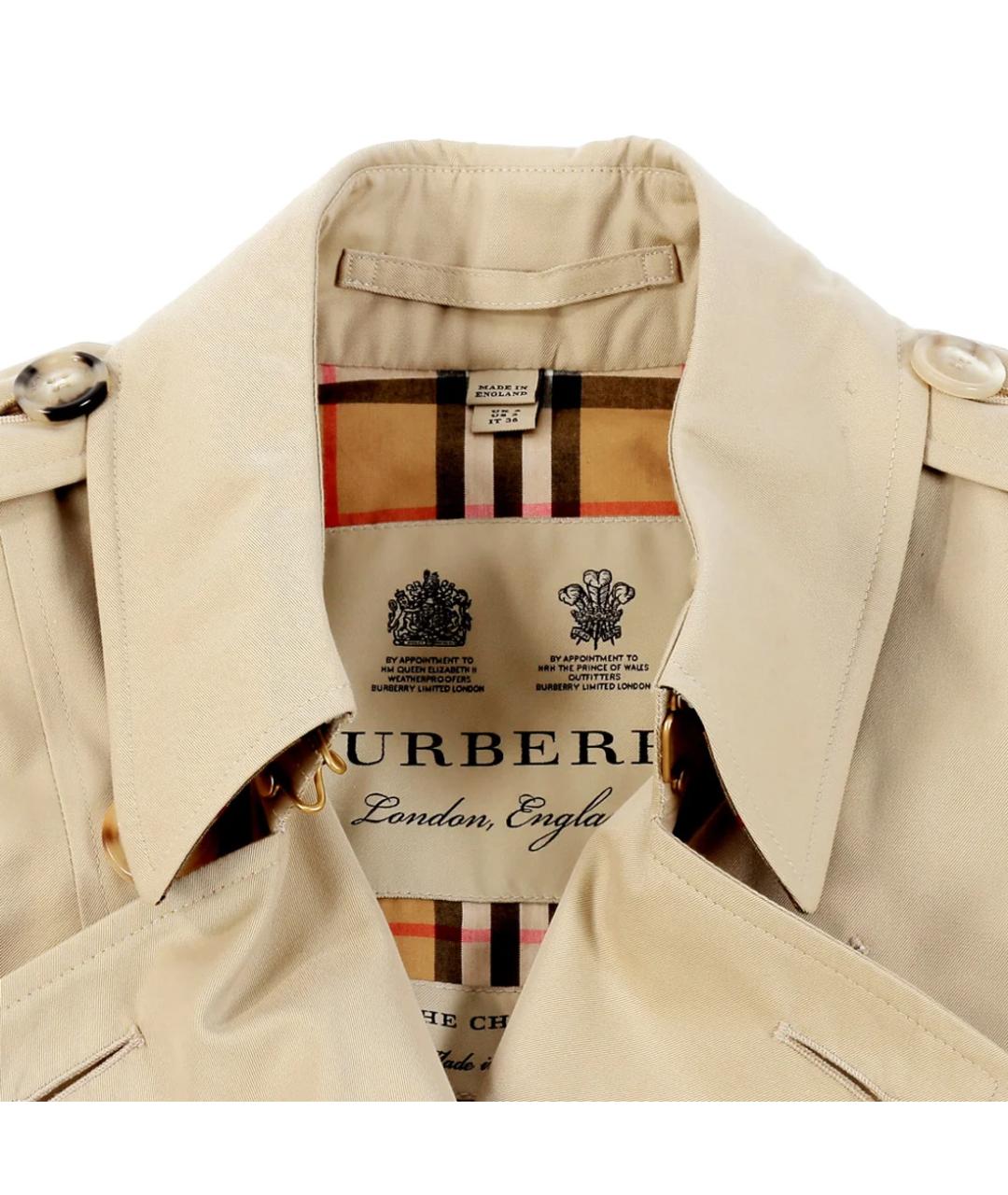 BURBERRY Бежевый тренч/плащ, фото 3