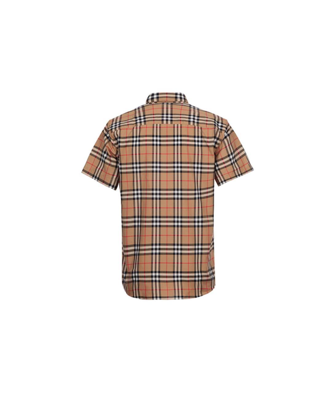 BURBERRY Бежевая хлопковая кэжуал рубашка, фото 2