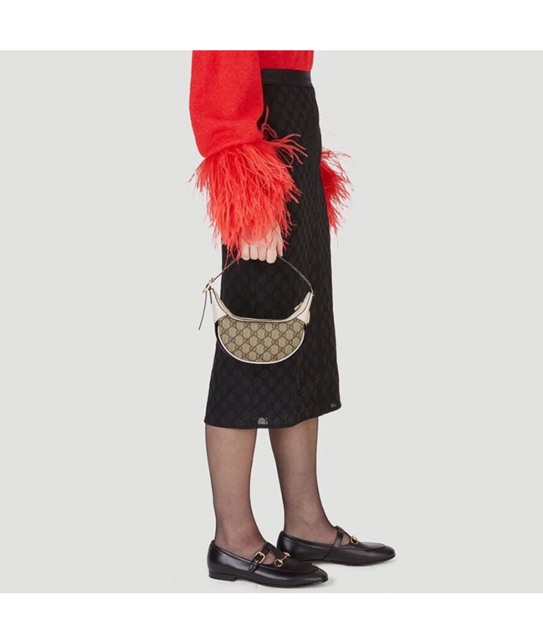 GUCCI Бежевая сумка с короткими ручками, фото 5