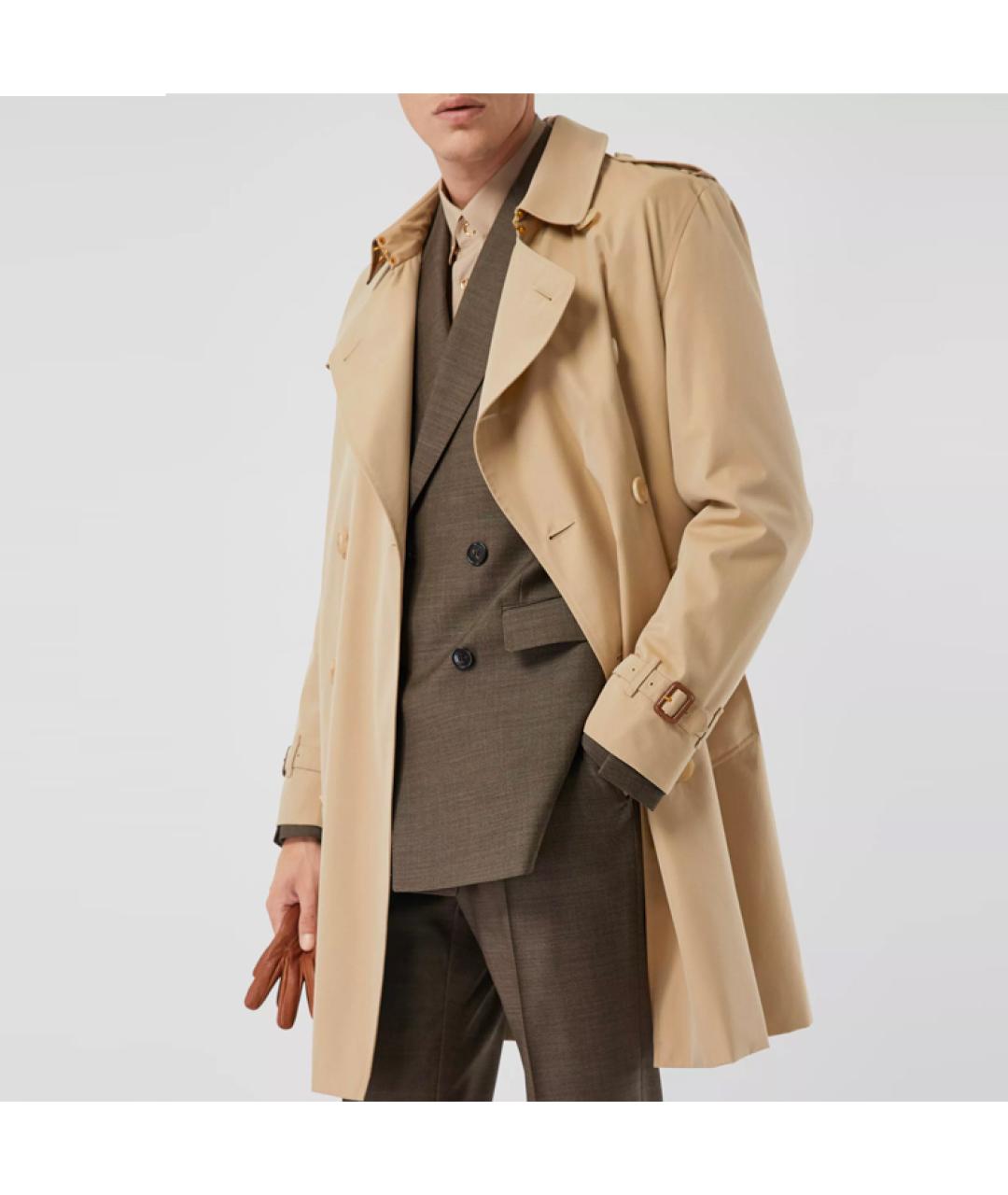 BURBERRY Бежевый тренч / плащ, фото 3