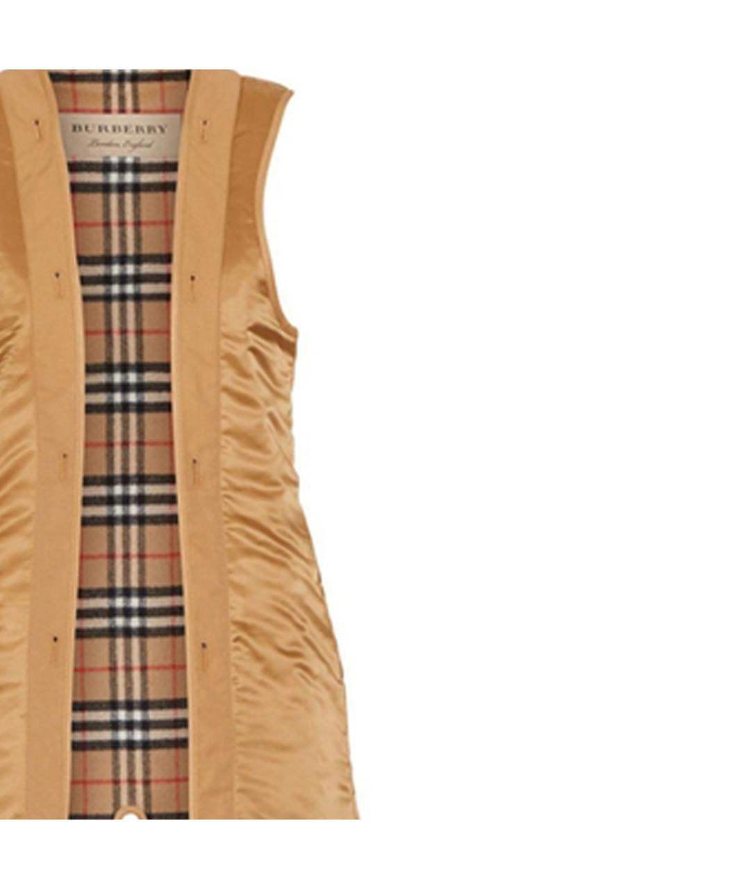 BURBERRY Горчичный жилет, фото 6
