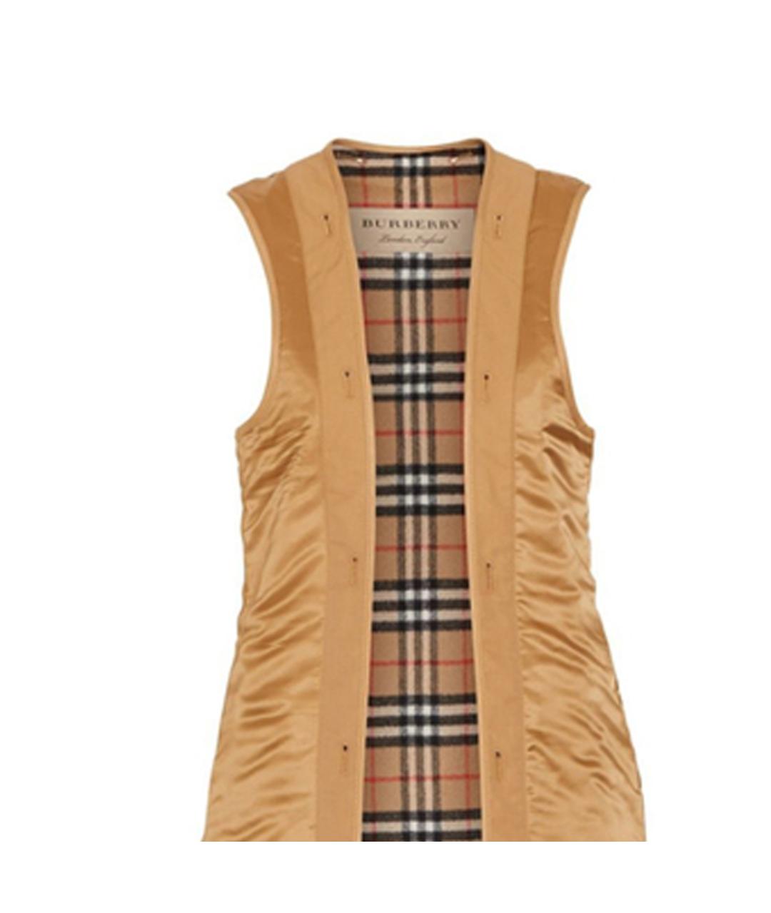 BURBERRY Горчичный жилет, фото 3
