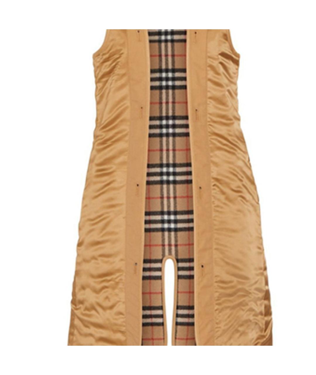 BURBERRY Горчичный жилет, фото 4