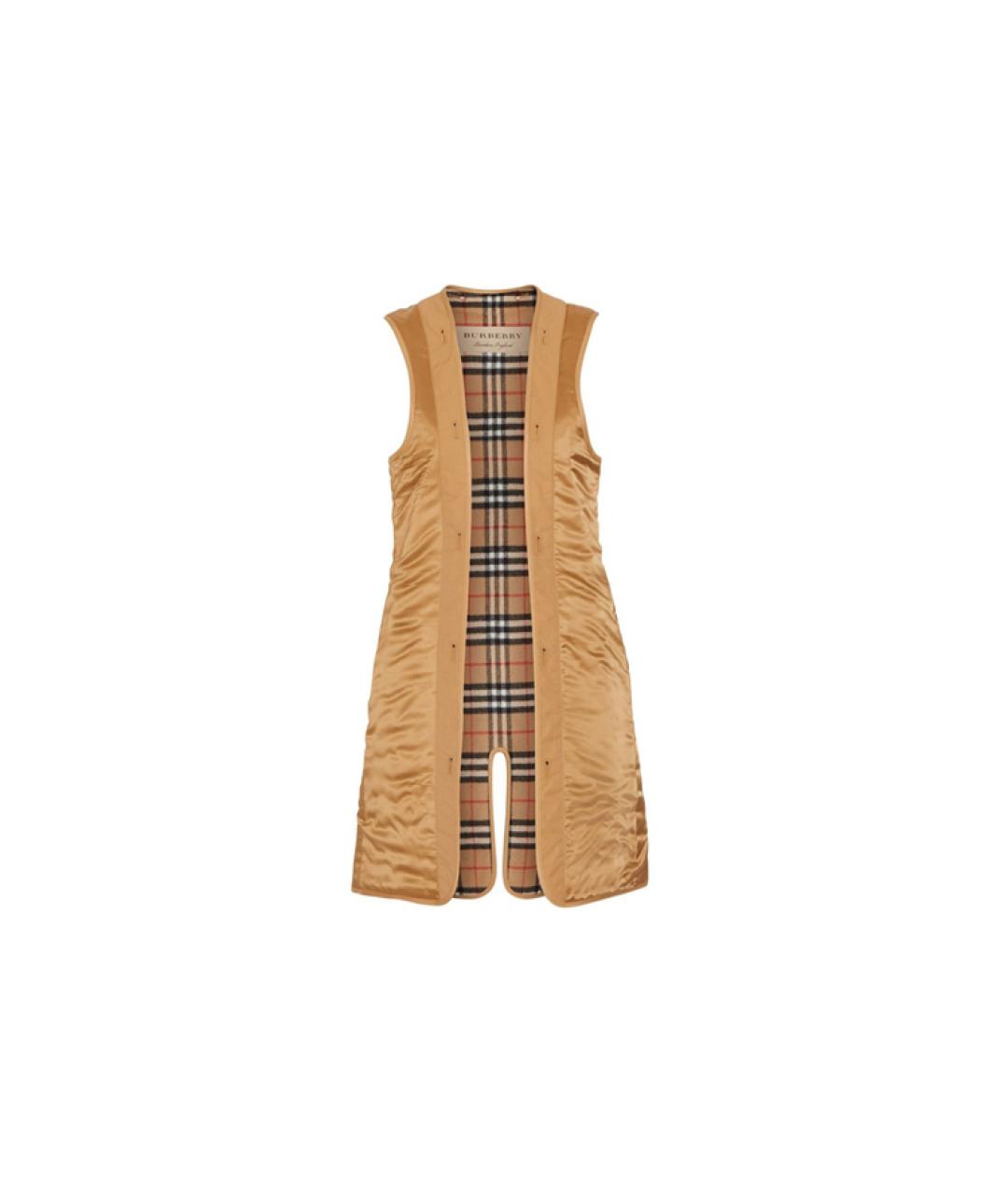 BURBERRY Горчичный жилет, фото 1