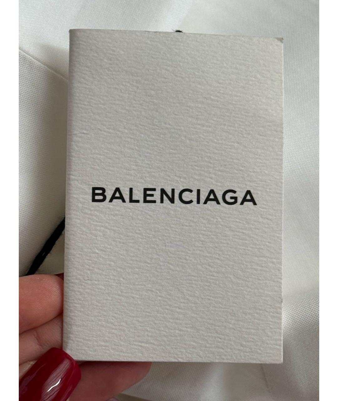 BALENCIAGA Белая хлопковая блузы, фото 8