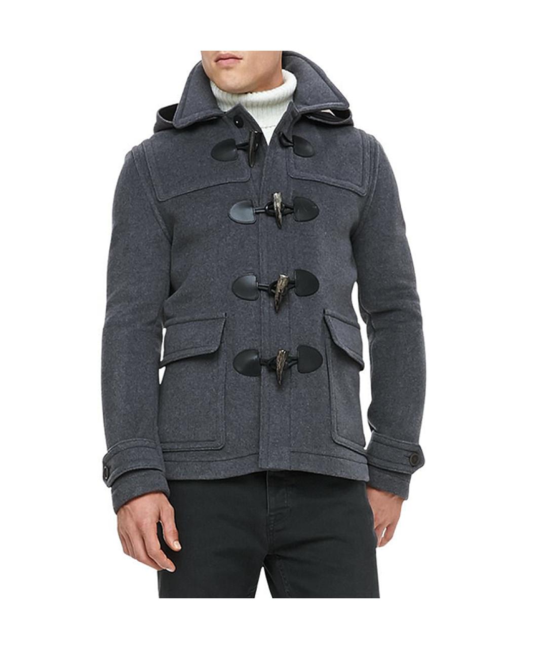 BURBERRY Серое пальто, фото 4