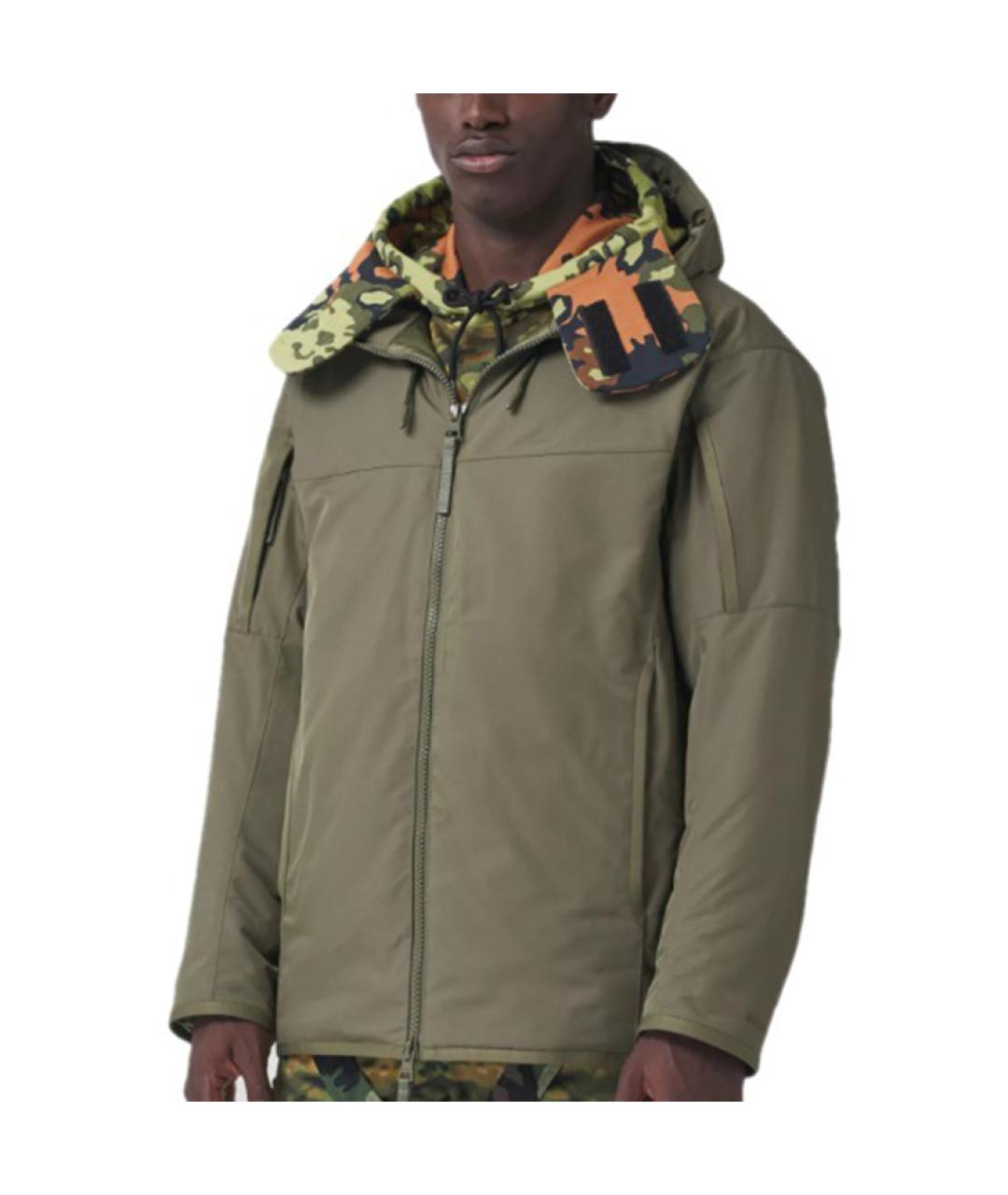 BURBERRY Зеленый пуховик, фото 3