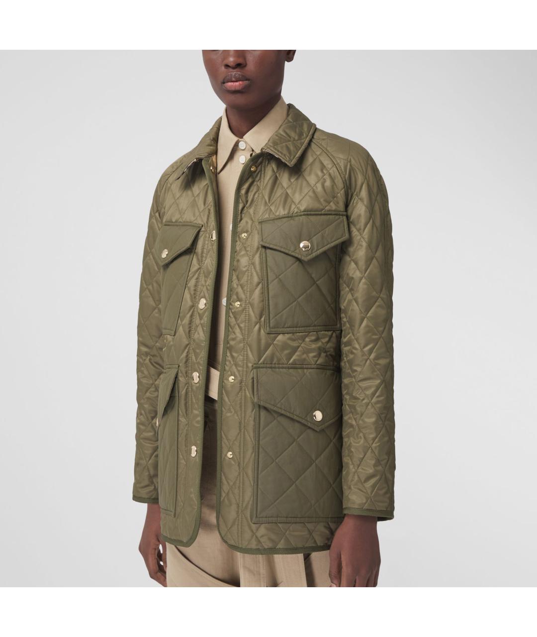 BURBERRY Хаки куртка, фото 5