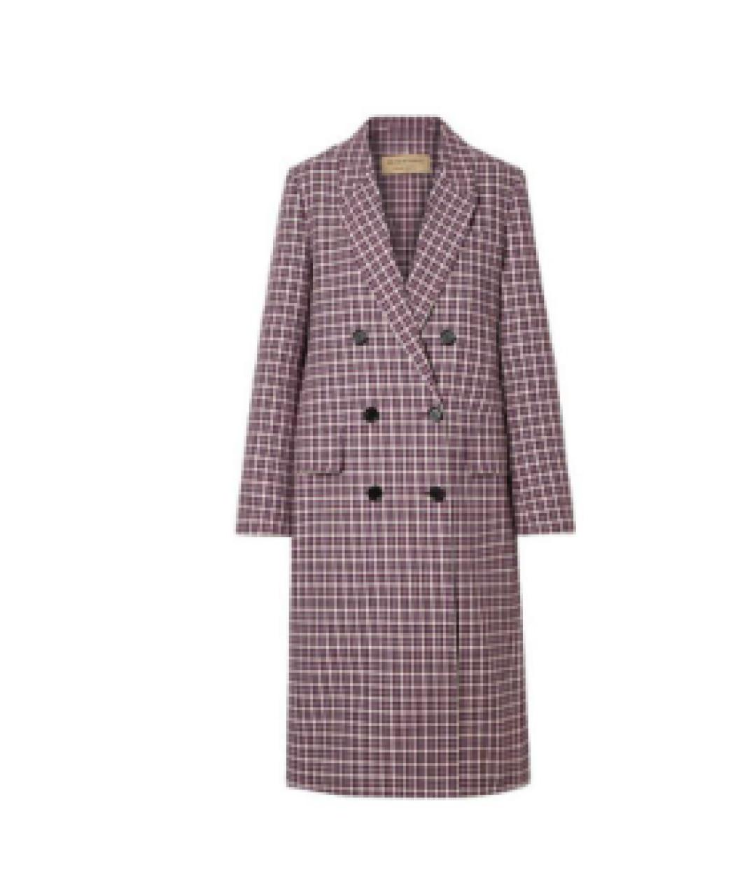 BURBERRY Бордовое пальто, фото 1