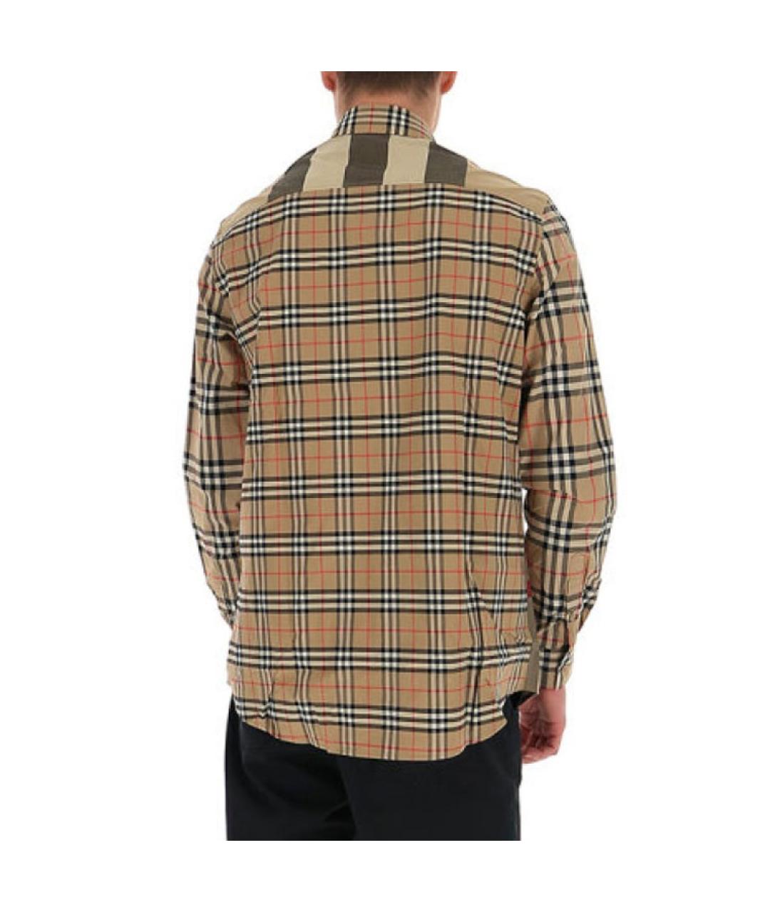 BURBERRY Бежевая классическая рубашка, фото 3