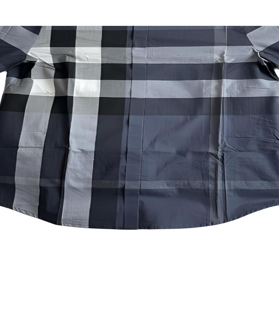 BURBERRY Синяя хлопковая кэжуал рубашка, фото 9