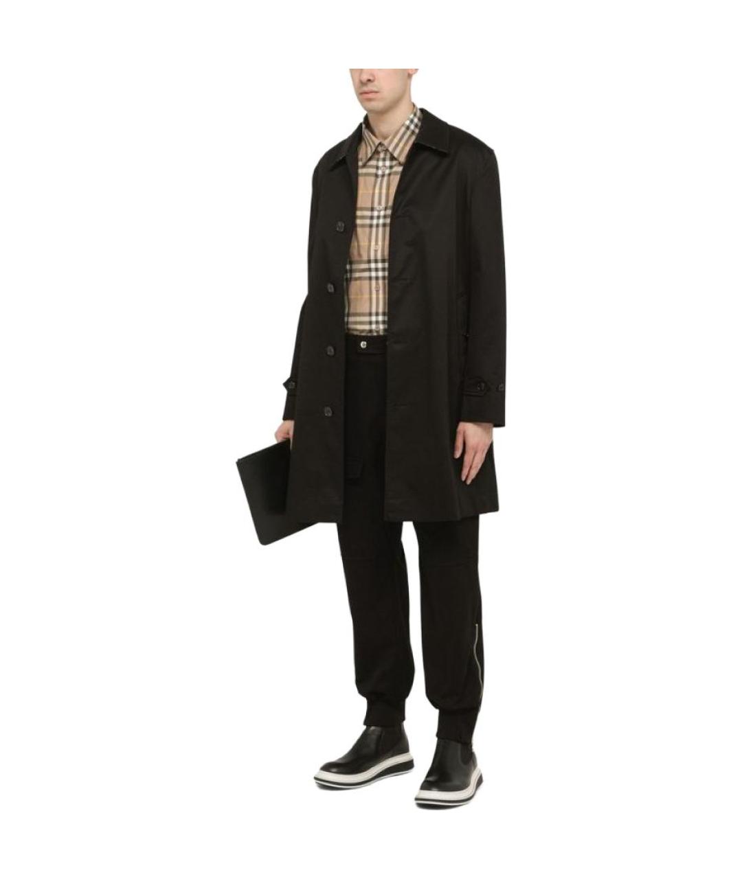 BURBERRY Черный тренч / плащ, фото 2