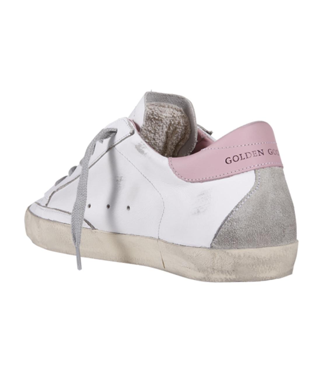 GOLDEN GOOSE DELUXE BRAND Розовые кожаные кеды, фото 4