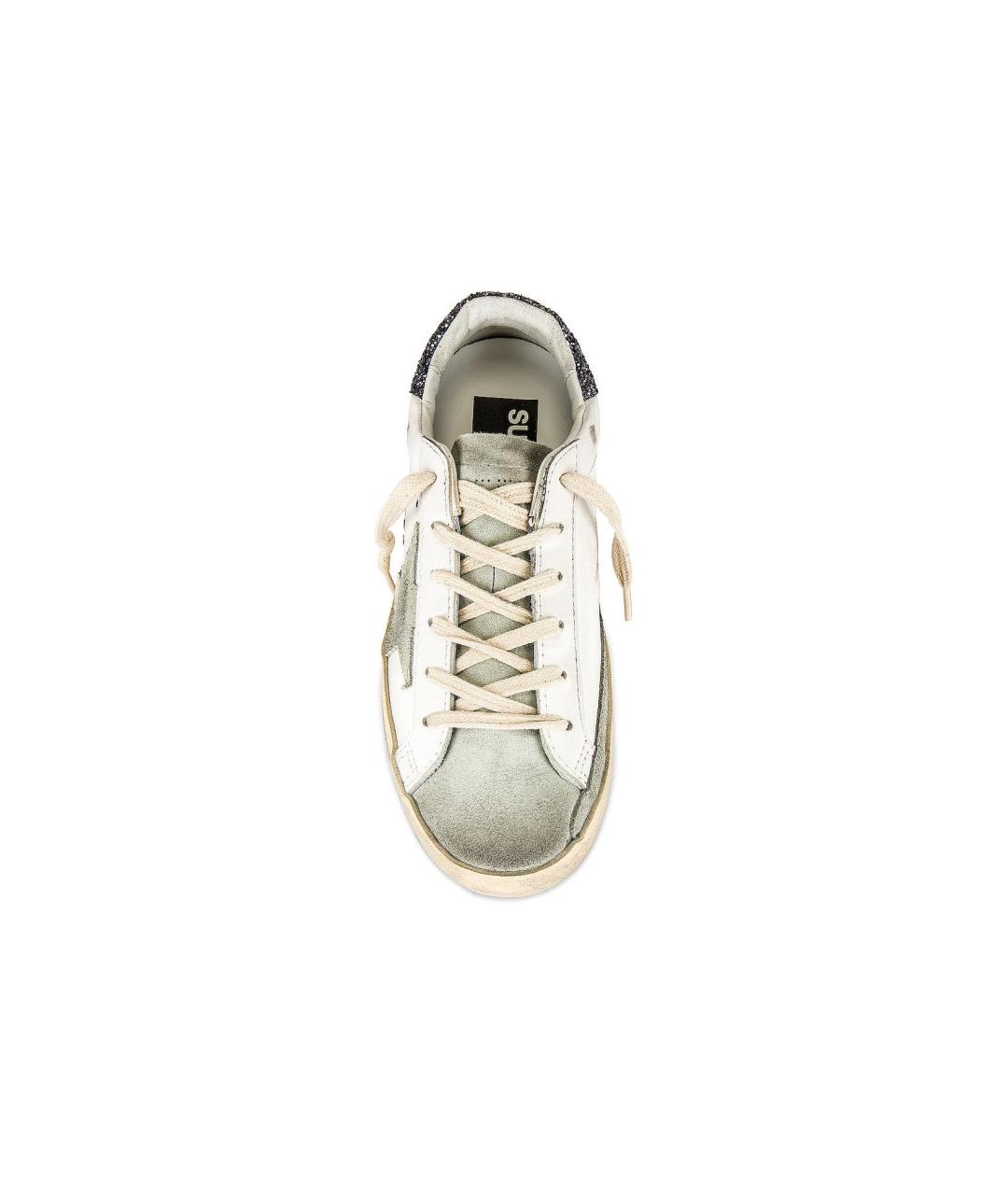 GOLDEN GOOSE DELUXE BRAND Серые кожаные кеды, фото 4