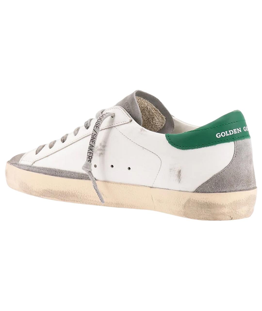 GOLDEN GOOSE DELUXE BRAND Белые кожаные низкие кроссовки / кеды, фото 4