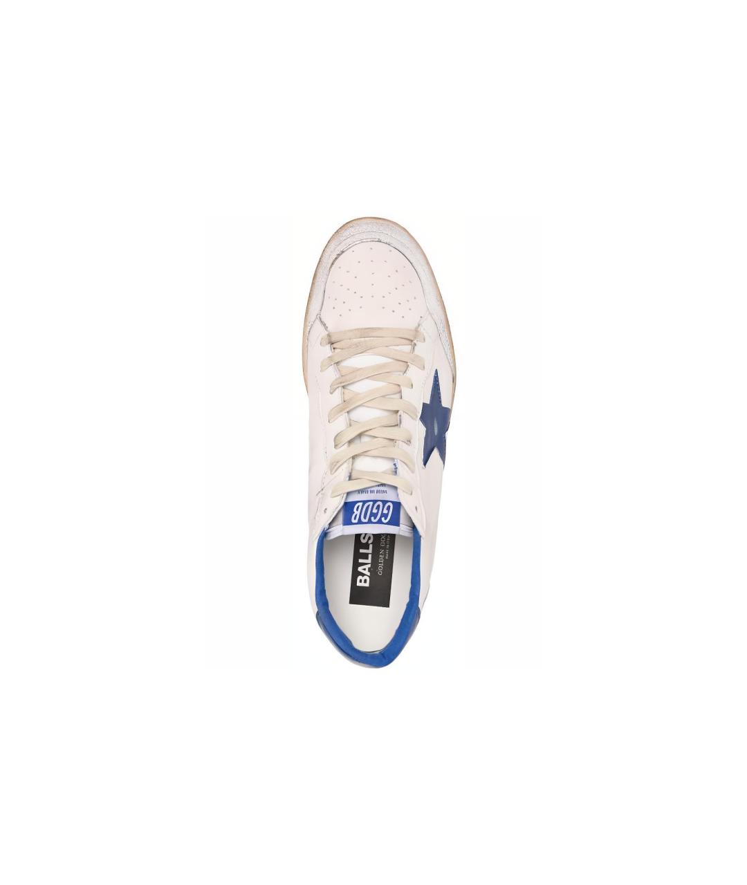 GOLDEN GOOSE DELUXE BRAND Бежевые кожаные низкие кроссовки / кеды, фото 4