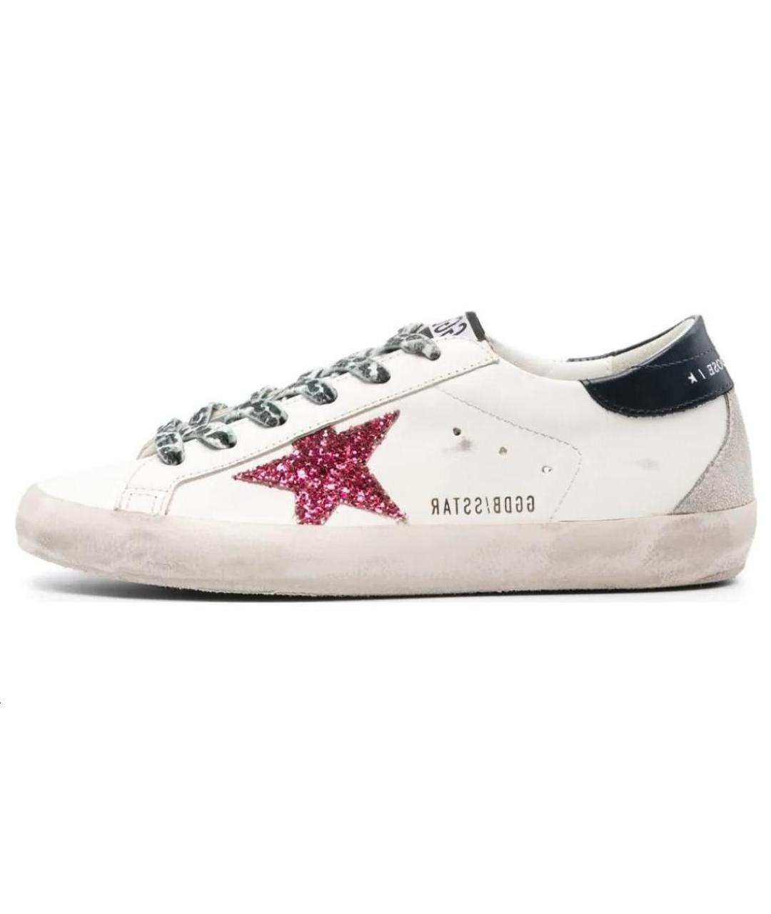 GOLDEN GOOSE DELUXE BRAND Белые кожаные кеды, фото 2
