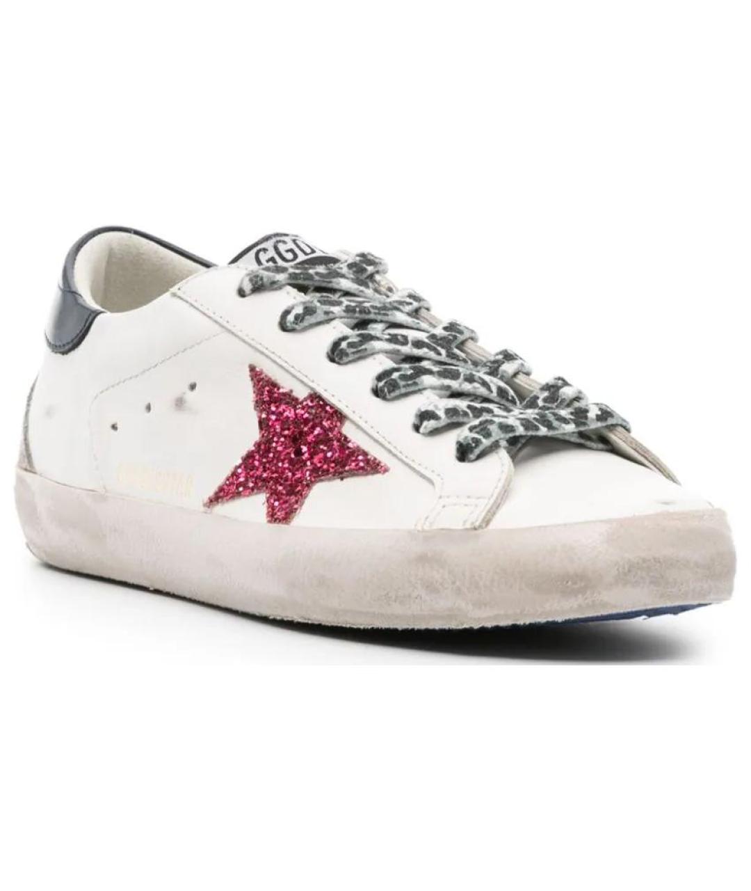 GOLDEN GOOSE DELUXE BRAND Белые кожаные кеды, фото 3