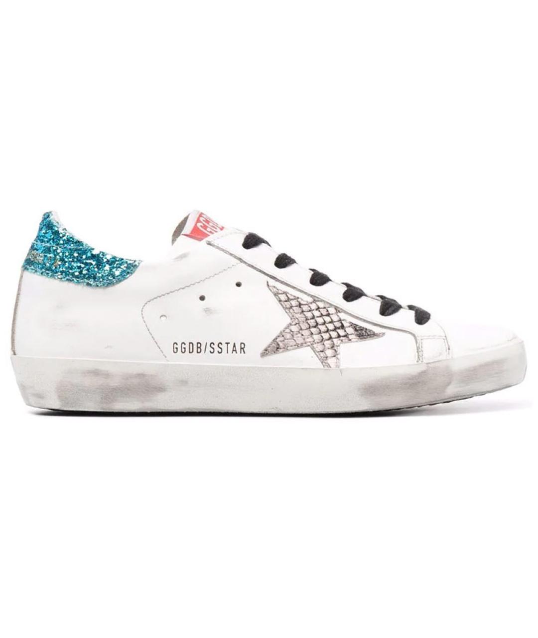 GOLDEN GOOSE DELUXE BRAND Белые кожаные кеды, фото 1