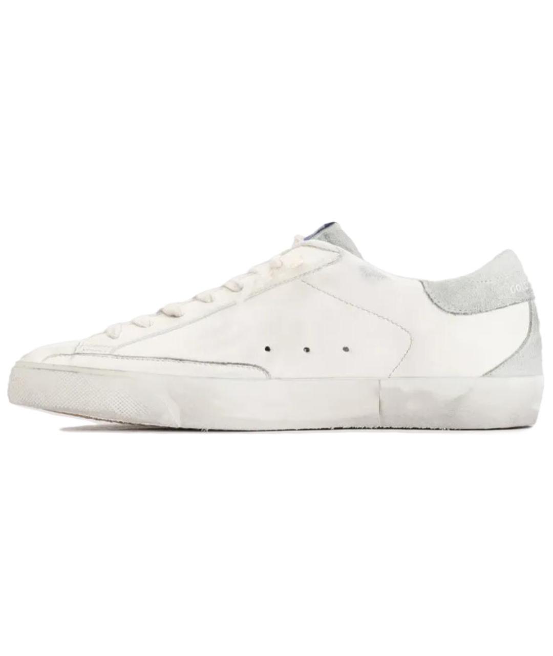 GOLDEN GOOSE DELUXE BRAND Бежевые кожаные низкие кроссовки / кеды, фото 2