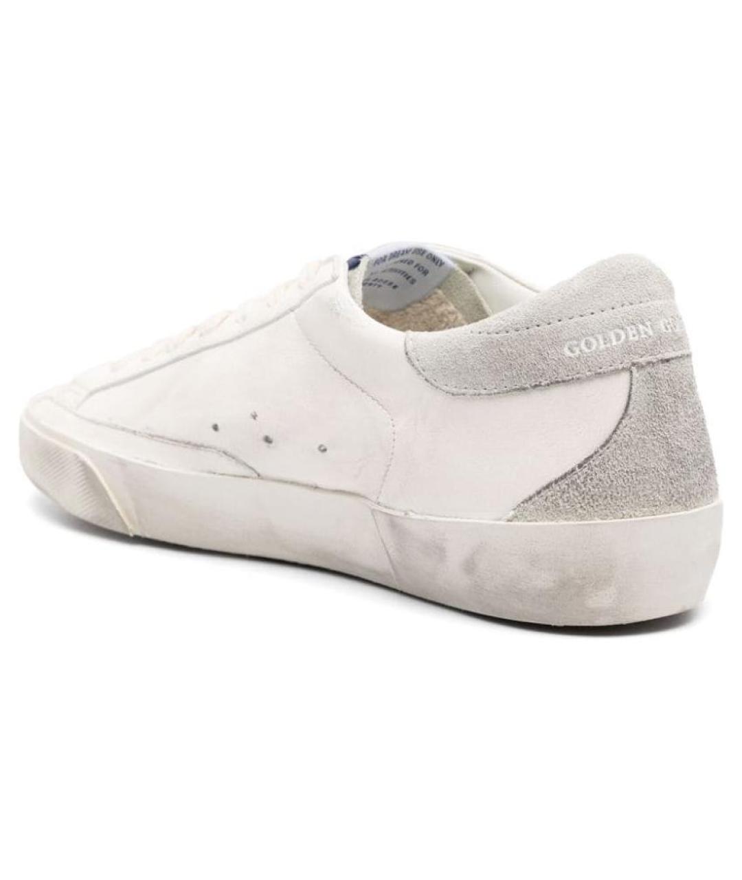 GOLDEN GOOSE DELUXE BRAND Бежевые кожаные низкие кроссовки / кеды, фото 4
