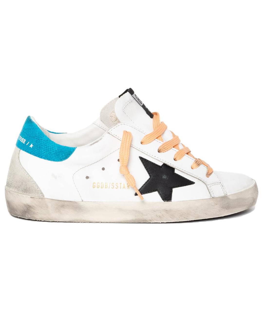 GOLDEN GOOSE DELUXE BRAND Белые кожаные кеды, фото 1