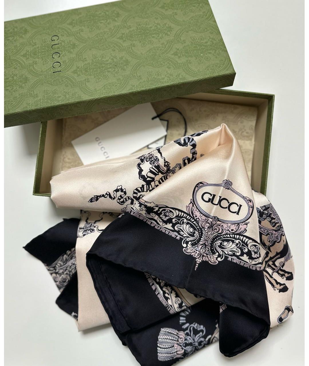 GUCCI Мульти шелковый платок, фото 3