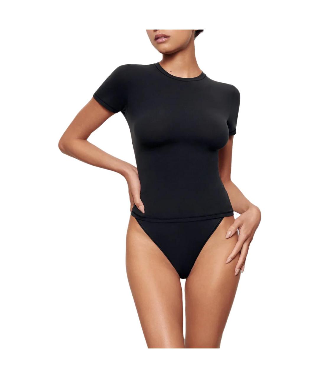 SKIMS Черная футболка, фото 2