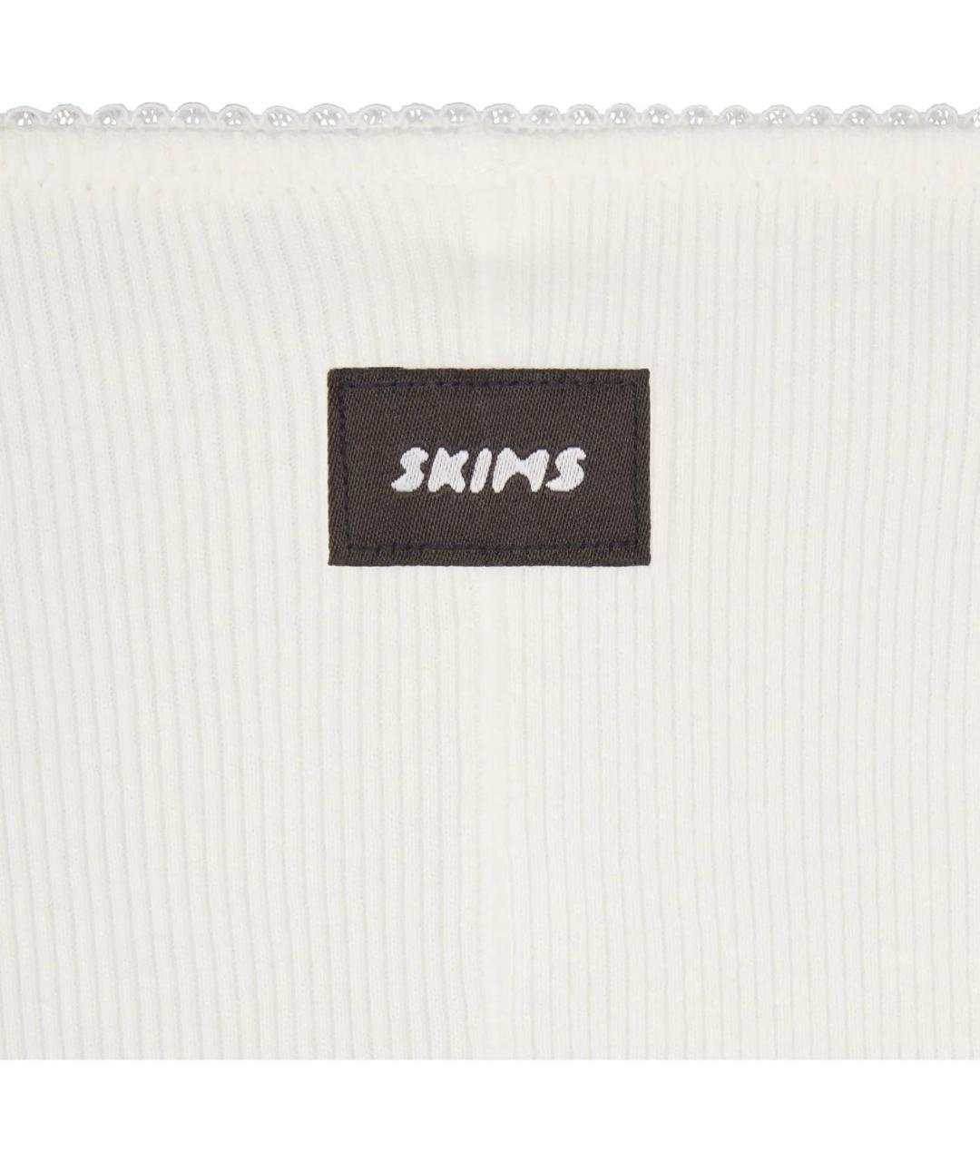 SKIMS Белое коктейльное платье, фото 2