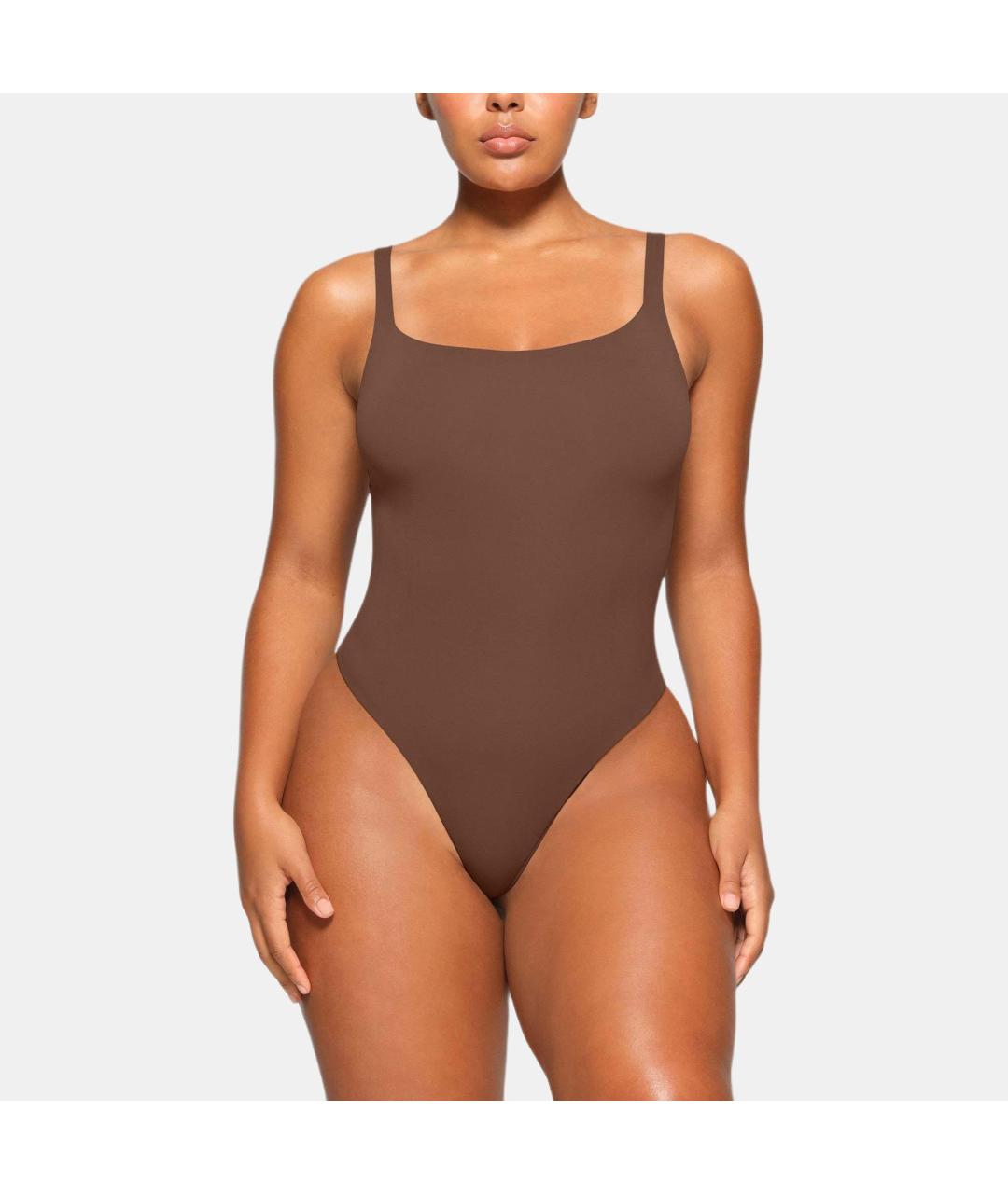 SKIMS Коричневое боди, фото 3