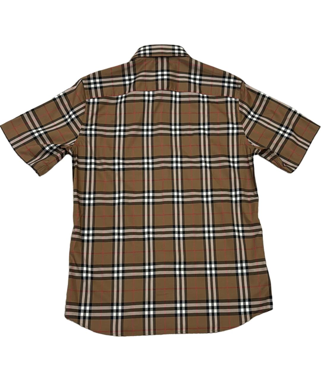 BURBERRY Хаки хлопковая кэжуал рубашка, фото 3